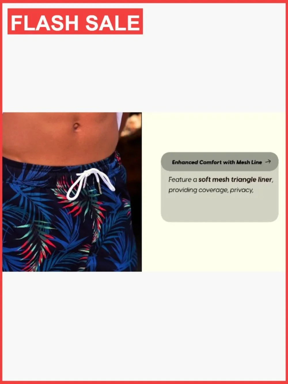 Mens Swim Trunks 9 Inch Board Shorts with Zip Pockets Quick Dry Stretch